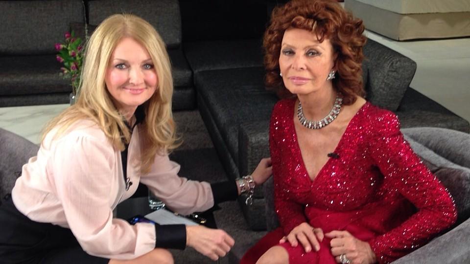 Frauke Ludowig im Interview mit Sophia Loren: Ist sie wirklich so eine Diva? Frauke Ludowig und Sophia Loren