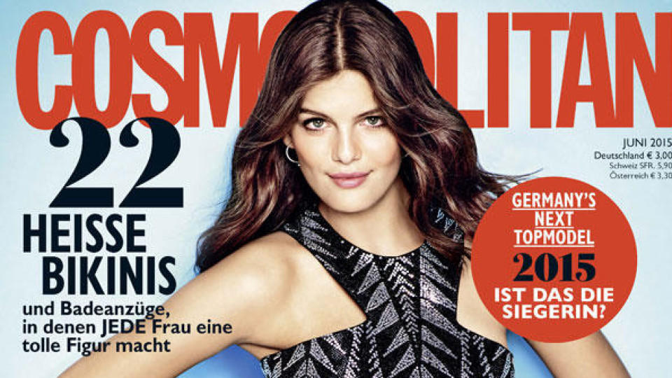 Germany’s Next Topmodel 2015: Heidi Klum krönt Vanessa zur Siegerin der 10. Staffel GNTM-Gewinnerin Vanessa auf dem Cover der Cosmopolitan