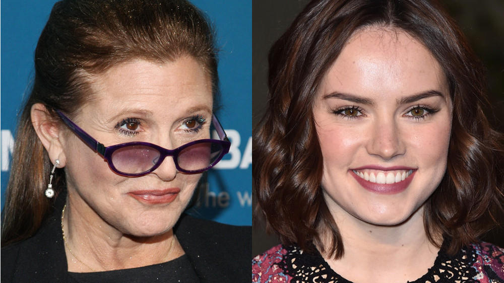 Carrie Fisher warnt "Star Wars"-Co-Star Ridley Carrie Fisher warnt "Star Wars"-Co-Star Ridley