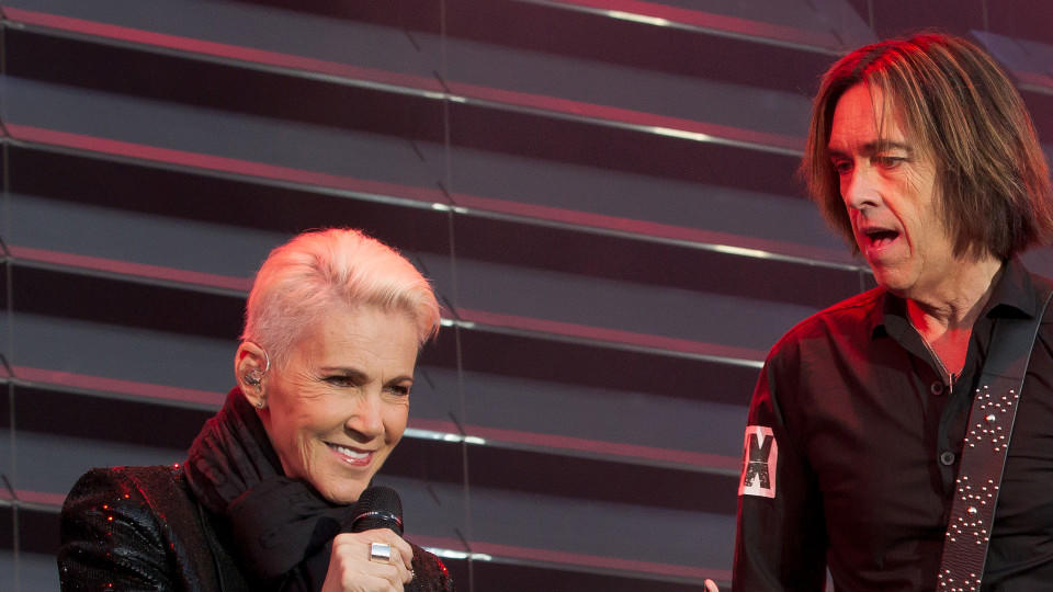 Marie Fredriksson: Roxette-Kollege Per Gessle verrät, was wirklich hinter dem Bühnen-Aus steckt Marie Fredriksson und Per Gessle von Roxette bei einem ihrer letzten Auftritte