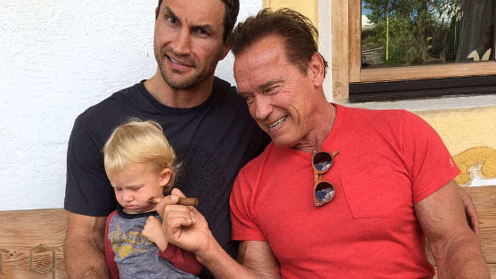 Kaya Klitschko will keine Zigarren von "Onkel Arnold" Kaya Klitschko will keine Zigarren von "Onkel Arnold"