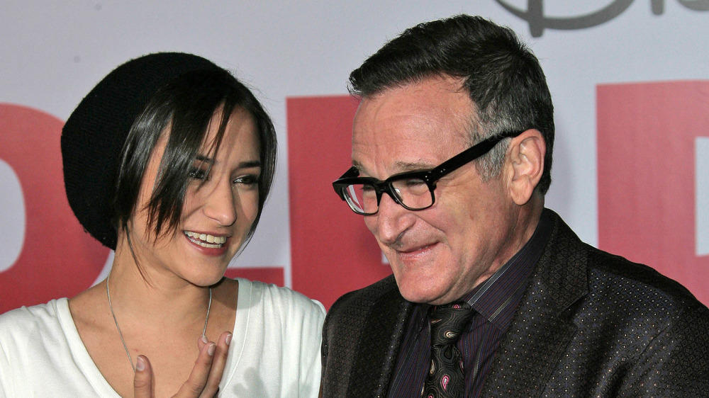 Robin Williams' Tochter Zelda: Rührendes Disney-Instagram-Filter-Ergebnis Zelda Williams und ihr verstorbener Vater Robin auf einem Event in Hollywood im September 2009
