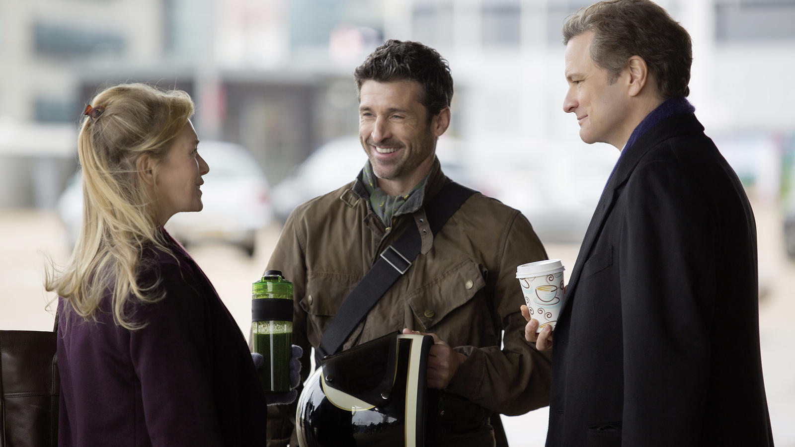 Renée Zellweger in der Rolle ihres Lebens: Filmkritik zu 'Bridget Jones' Baby' Renée Zellweger hat in Bridget Jones mal wieder die Qual der Wahl - diesmal zwischen Patrick Dempsey und Colin Firth (r.) - Foto: Studiocanal