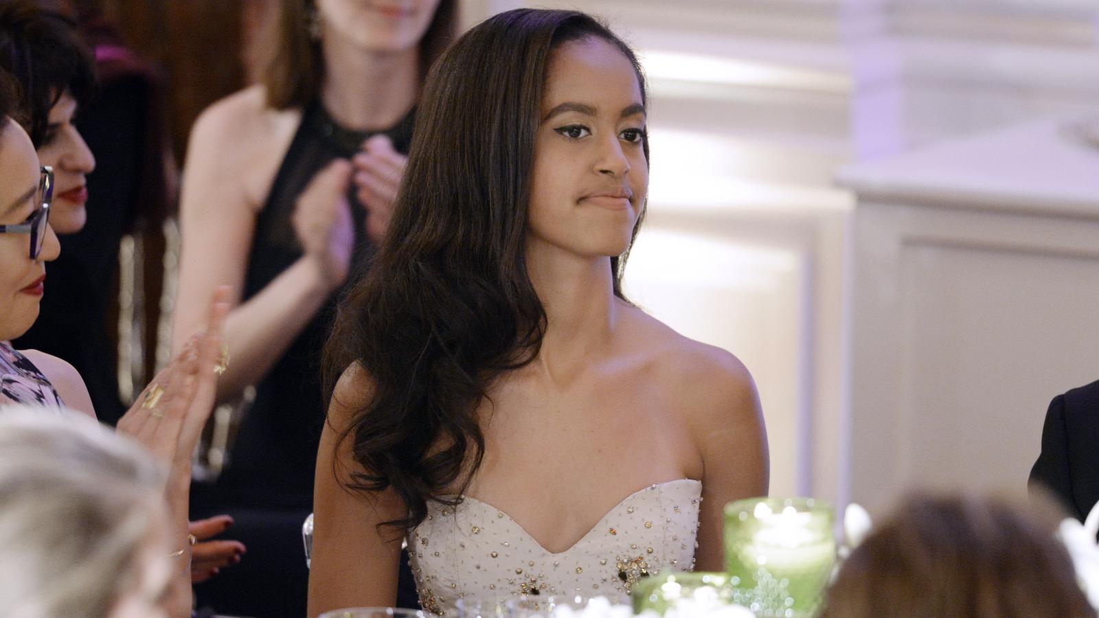 Malia Obama: Ab nach Hollywood? Malia Obama bei einem Dinner im Weißen Haus.