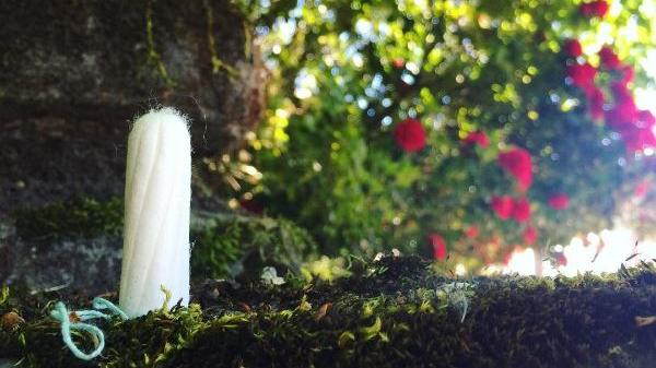 Menstruation: 5 nachhaltige Hygiene-Alternativen Bio-Tampon in der Natur