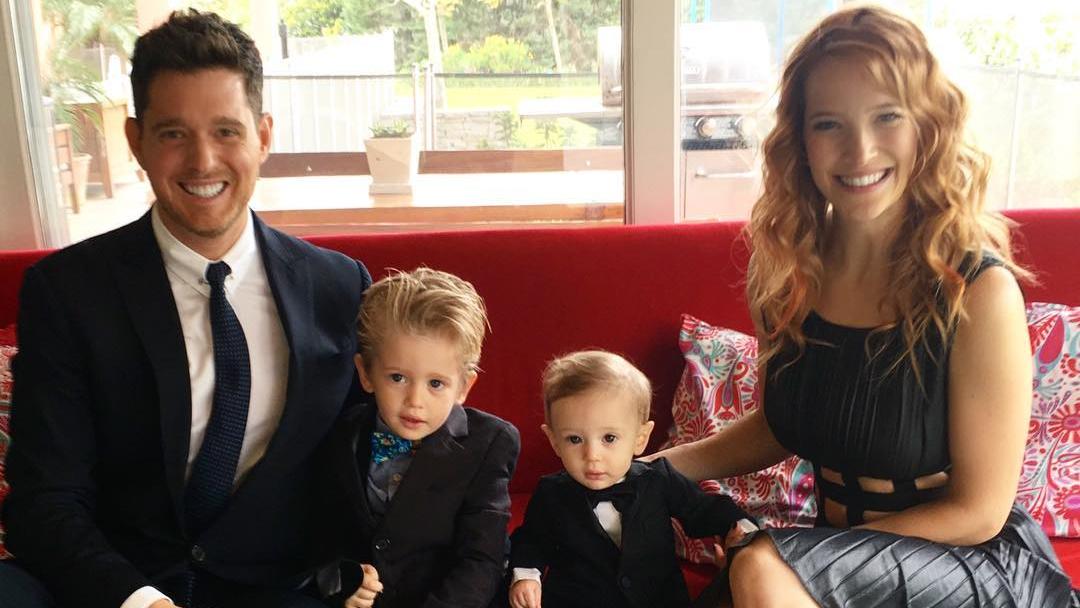 Michael Bublé meldet sich nach Krebsdrama zurück Michael Bublé mit Familie.