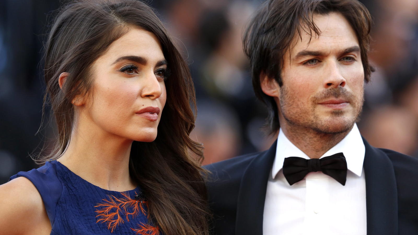 Nikki Reed: Superschlank und fit nur fünf Wochen nach der Geburt ARCHIV - Nikki Reed und Ian Somerhalder kommen am 20.05.2015 in Cannes (Frankreich) zur Vorstellung des Films «Youth» während der 68. Filmfestspiele von Cannes. (zu dpa «US-Medien: Nikki Reed und Ian Somerhalder seit kurzem Eltern» vom 10.08.2017) Fo
