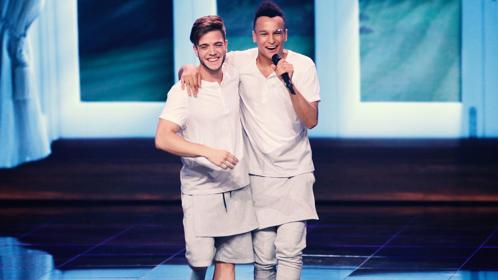 Dance Dance Dance 2017: Punktegleichstand fordert Jury-Entscheidung Luca Hänni (l.) und Prince Damien.