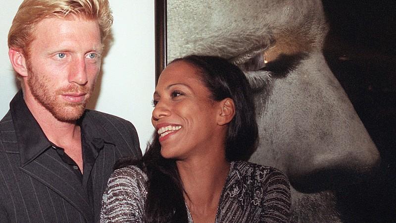 Boris Becker bezieht in ARD-Doku Stellung zu seiner Finanzlage Boris Becker und seine Ehefrau Barbara freuen sich am Donnerstag abend (11.09.1997) in München bei der Vernissage von Herb Ritts über sein Portrait. Herb Ritts zeigt Fotos von dreizehn Superstars aus aller Welt, darunter auch Boris Becker, die für ih