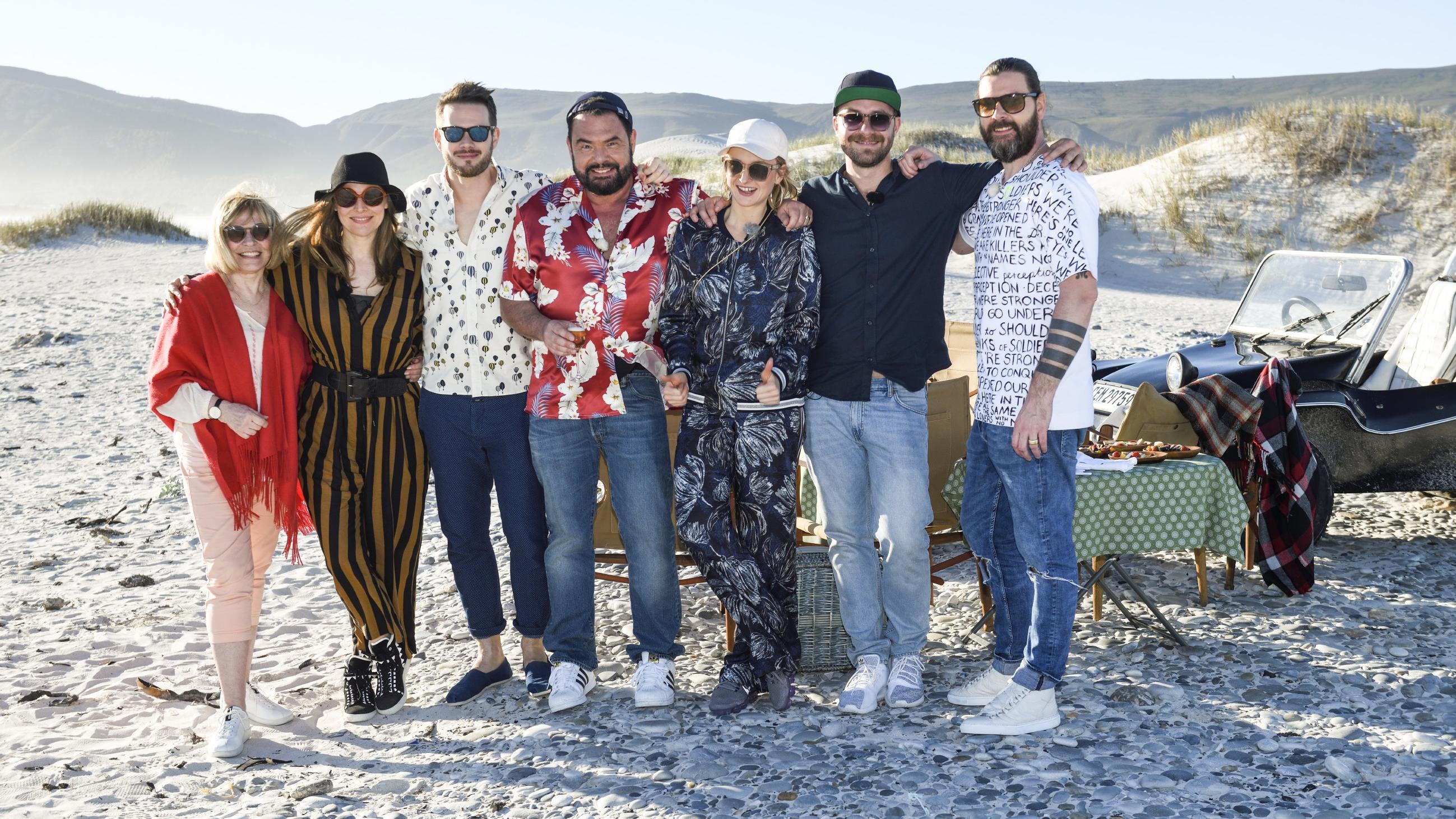 Sing meinen Song 2018: Neuer Gastgeber, neue Künstler und neue Songs V.l.: Mary Roos, Judith Holofernes, Johannes Strate, Marian Gold, Leslie Clio, Mark Forster, Rea Garvey