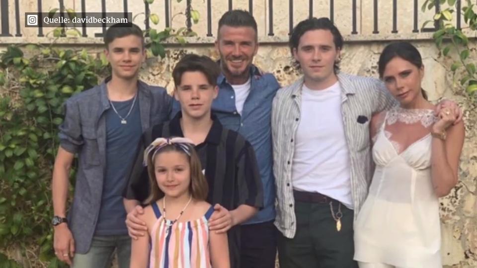 Victoria und David Beckhams Tochter Süßes Geschenk zum 20. Hochzeitstag von Harper