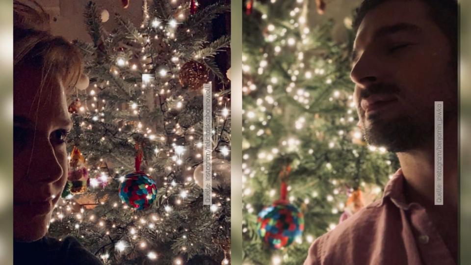 X-mas-Bilder heizen Gerüchte wieder an Felicitas Woll & Benjamin Piwko unterm gleichen Baum?
