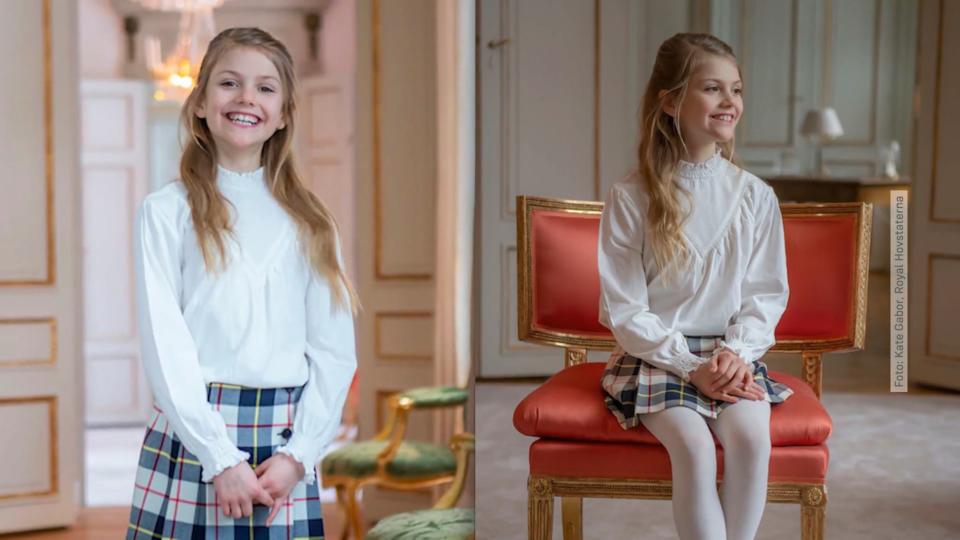 Zum 9. Geburtstag Süße neue Fotos von Schweden-Prinzessin Estelle