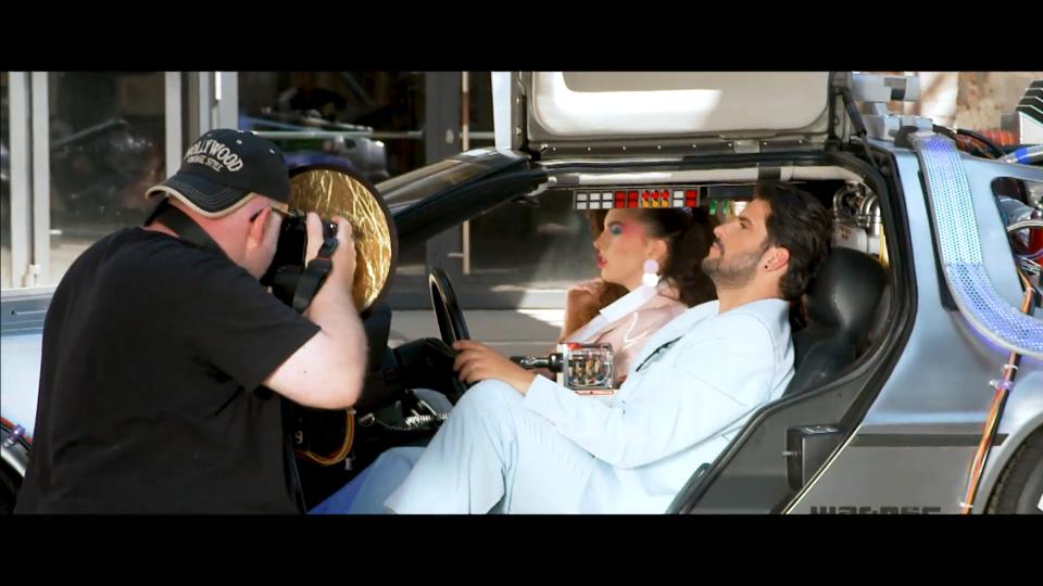 "Pachanta" beim ersten Musikvideodreh Cristobal und Maibritt von "Pachanta" beim Dreh