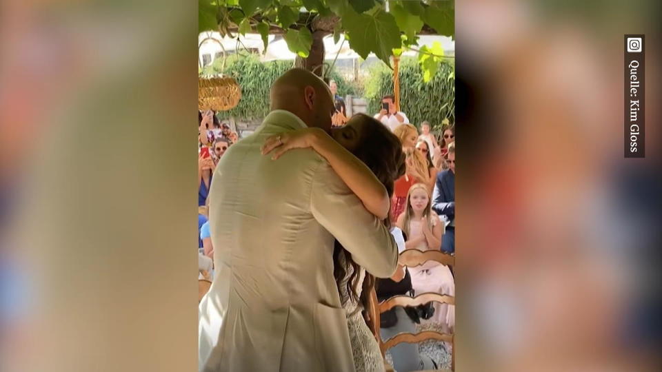 Die Hochzeit soll drei Tage dauern Kim Gloss hat geheiratet - Bilder des Hochzeitskleids