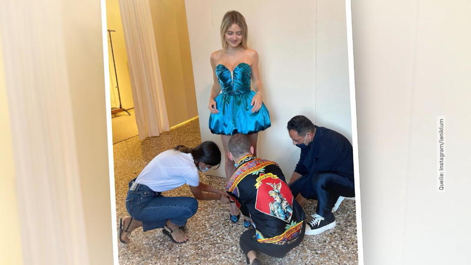 Leni Klum auf dem Dolce und Gabbana-Catwalk