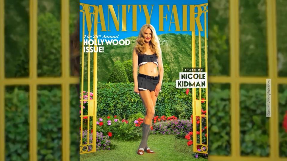 "Vanity Fair"-Cover Nicole Kidman: Kritik an Schulmächen-Look