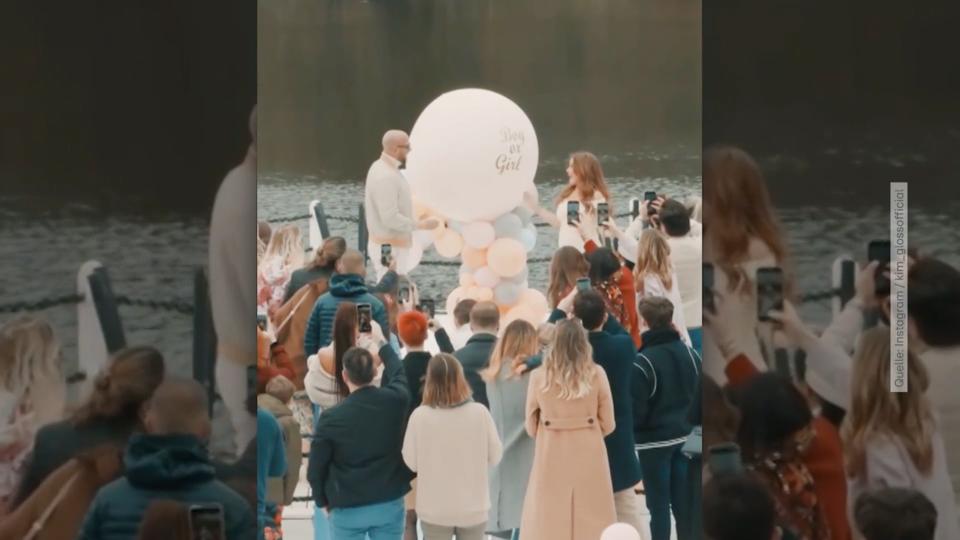 Es wird ein... Kim Gloss feiert Gender-Reveal-Party