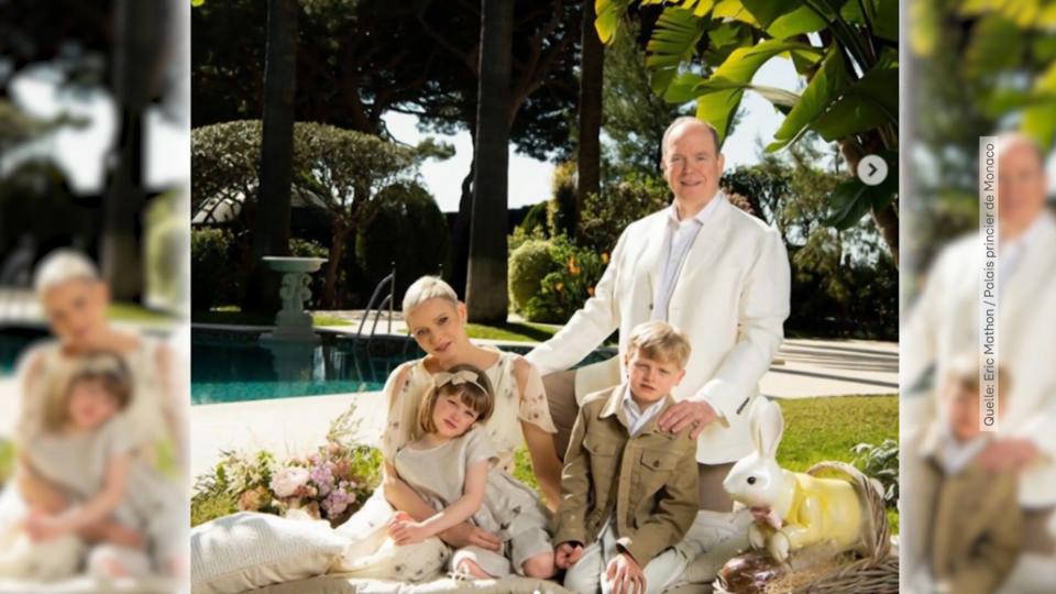 Überraschende Oster-Grüße Fürstin Charlene ist zurück bei ihrer Familie