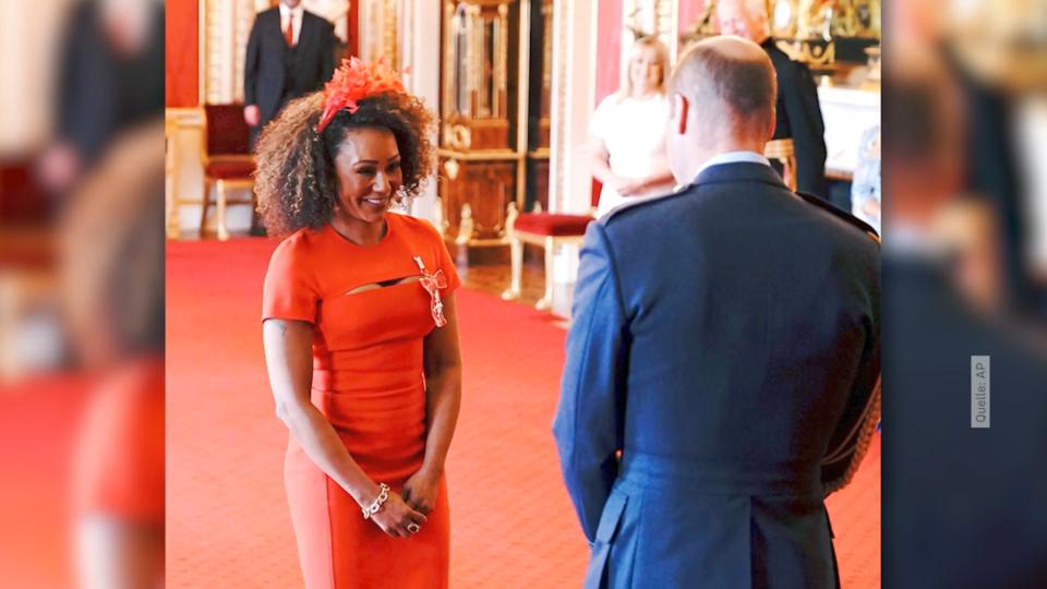Einsatz gegen häusliche Gewalt Mel B wird von Prinz William mit Ritterorden ausgzeichnet