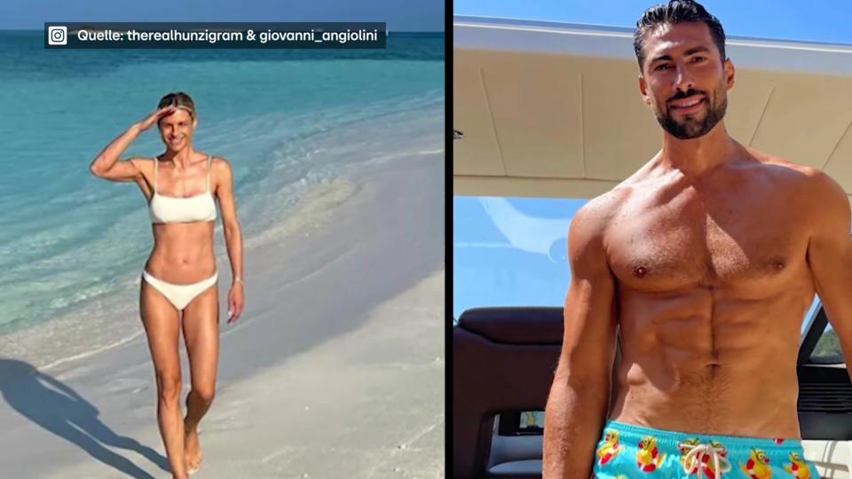 Im Liebes-Urlaub in Paris Michelle Hunziker und ihr McSexy haben ein Dinner-Date