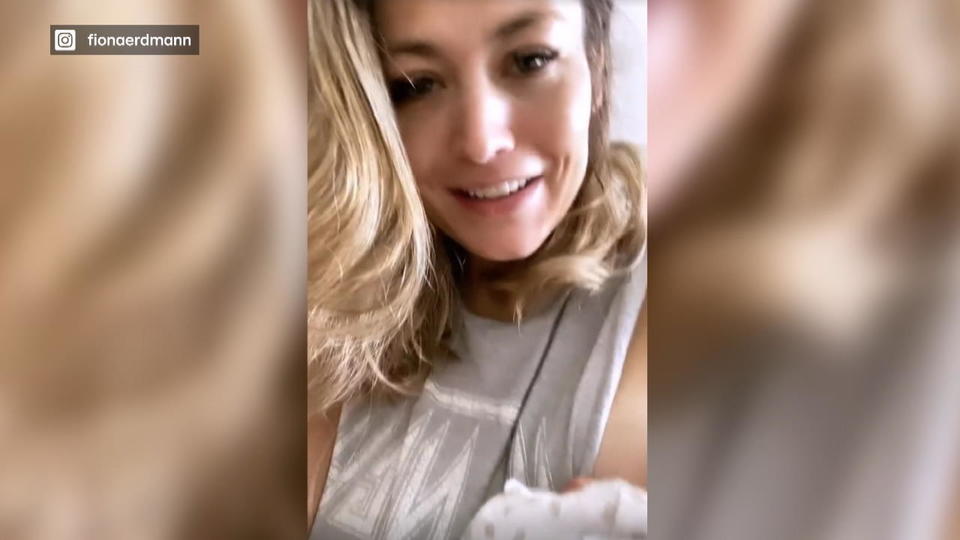 Nach Notkaiserschnitt Fiona Erdmann ist mit ihrer Tochter wieder Zuhause
