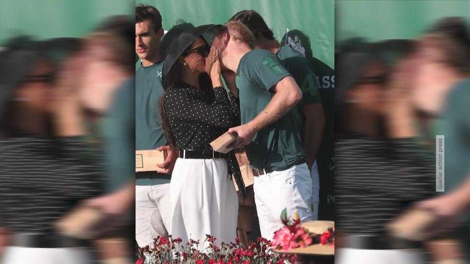 Auszeit vom harten Sport Polo-Knutscher für Prinz Harry