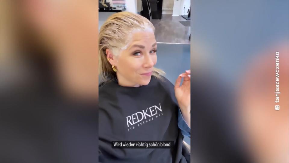 "Voll happy" nach dem Friseur Tanja Szewczenko ist wieder blond wie früher