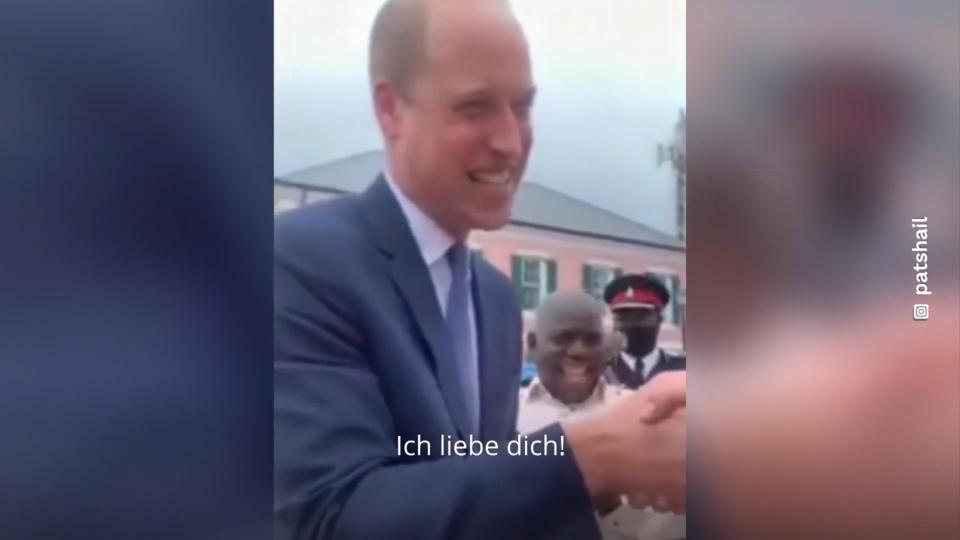 Royaler Wahnsinn um Kates Ehemann Prinz William lacht sich wegen Fan schlapp