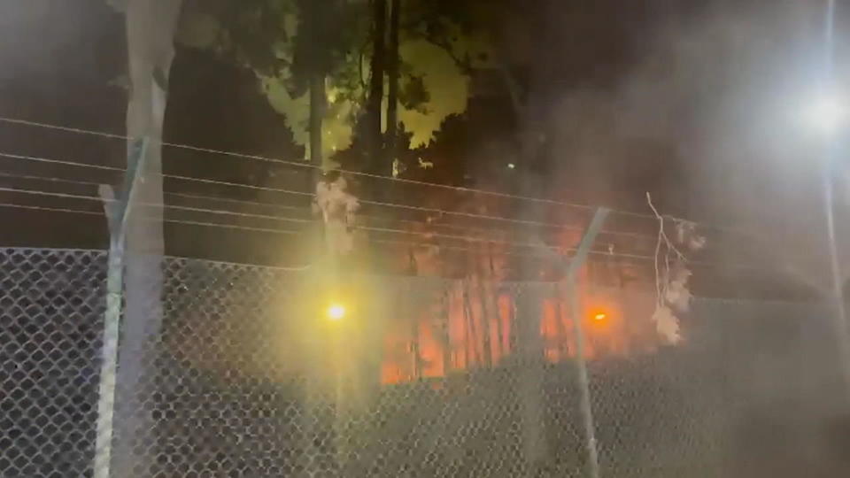 Sprengplatz der Polizei Feuer und Explosionen im Berliner Grunewald