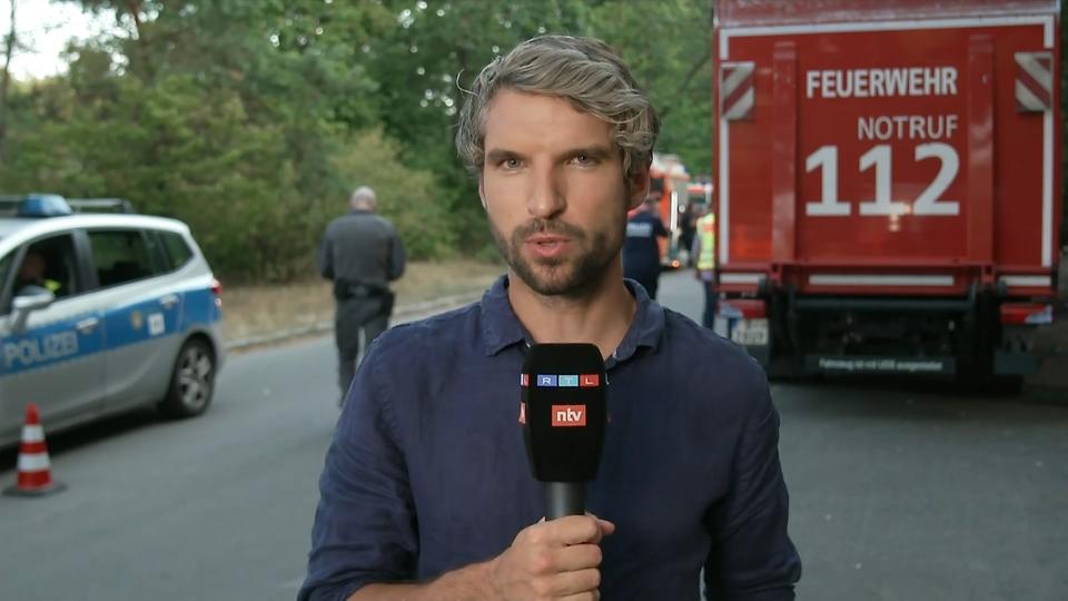Flammen in Berlin Nach Explosionen im Grunewald: RTL-Reporter schätzt Lage ein
