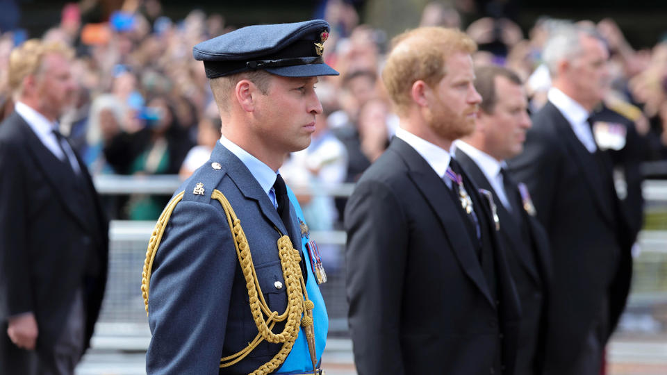 Erinnerungen an Dianas Beerdigung William und Harry trauern gemeinsam um die Queen