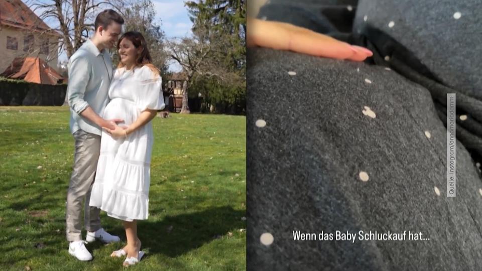 „Wenn das Baby Schluckauf hat“ Anna Maria Damm filmt die Babybewegungen in ihrem Bauch