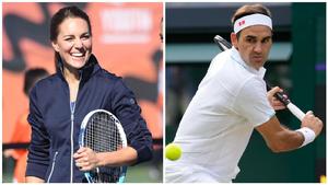 Herzogin Kate spielt mit Roger Federer Tennis