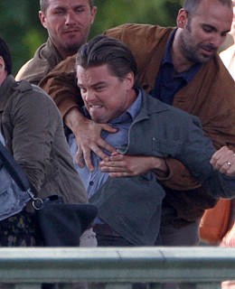 Leonardo DiCaprio Film-Set Inception 