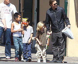brad pitt angelina jolie kinder new orleans ausflug