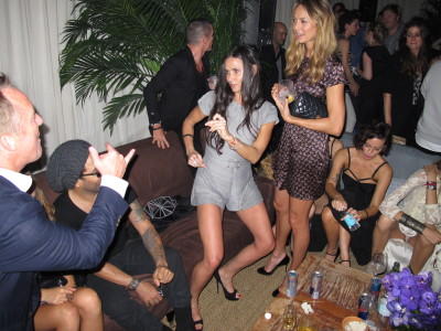 Demi Moore Lenny Kravitz feiern chanel party