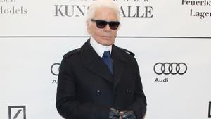 Karl Lagerfeld: Tribut auf der Mailänder Fashion-Week 