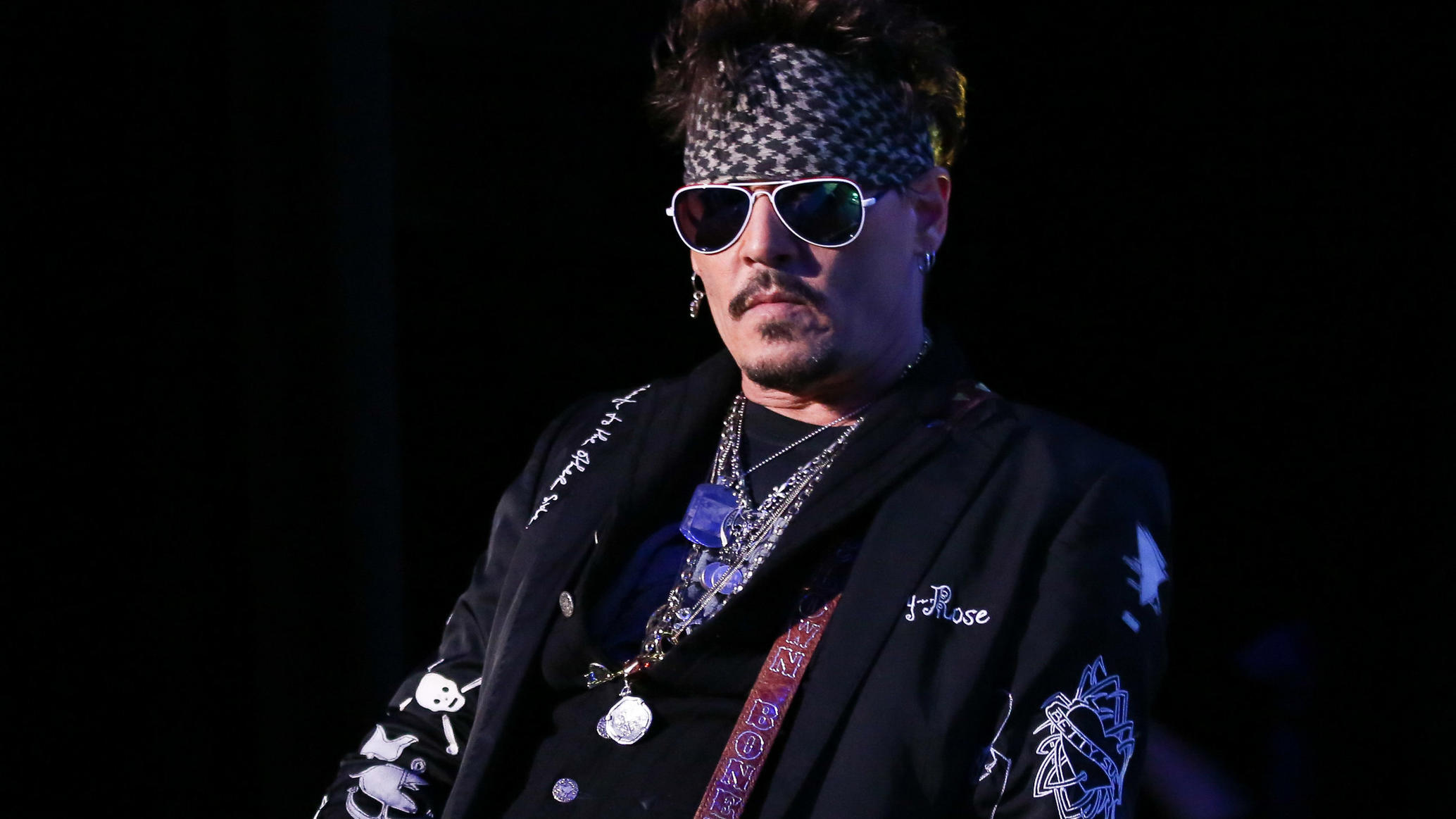 11.05.2019, USA, Los Angeles: Johnny Depp von The Hollywood Vampires tritt im Greek Theatre auf. Foto: Alexander Seyum/ZUMA Wire/dpa +++ dpa-Bildfunk +++