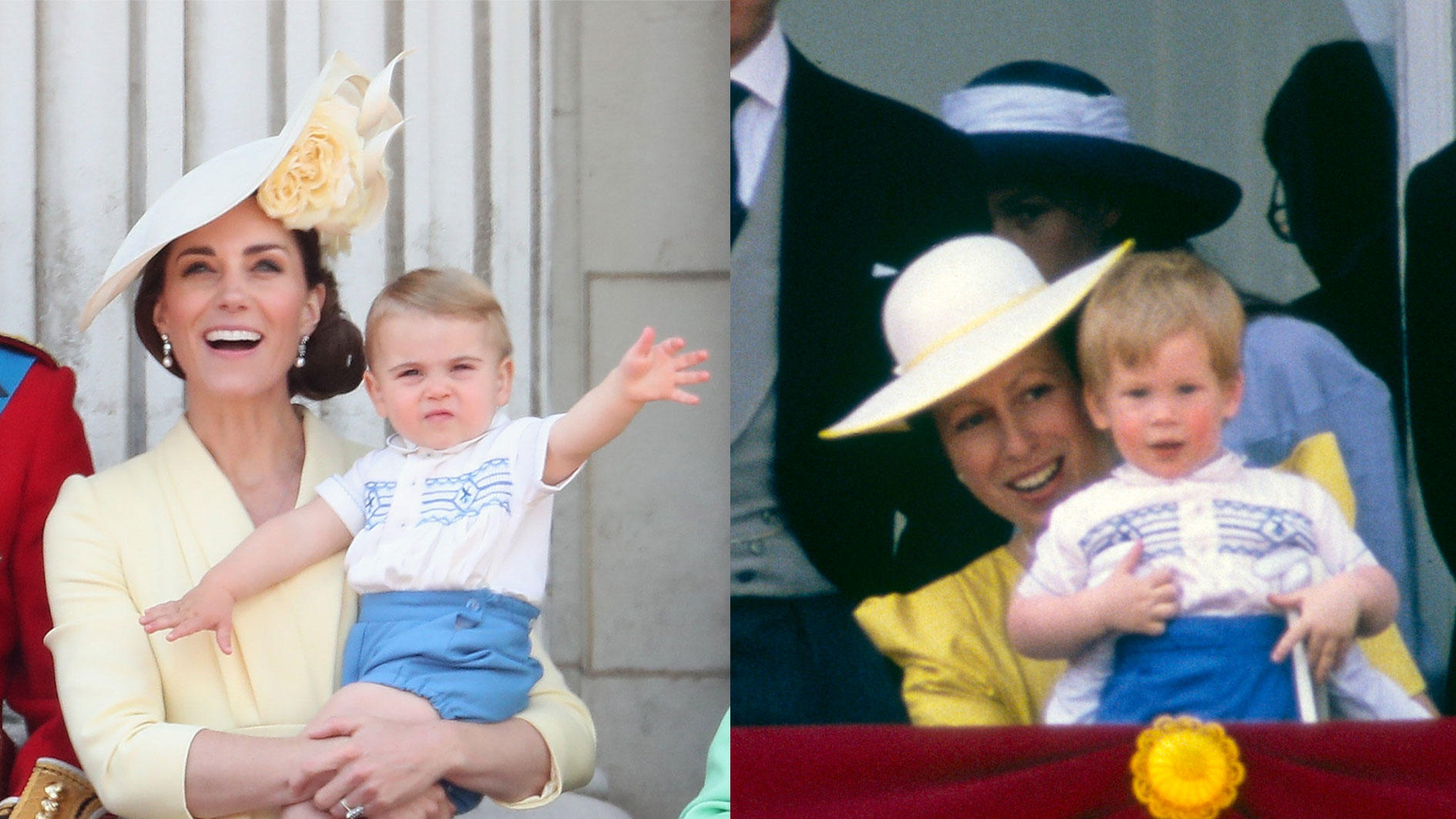 Der kleine Louis trug das gleiche Outfit wie sein Onkel im Jahr 1986