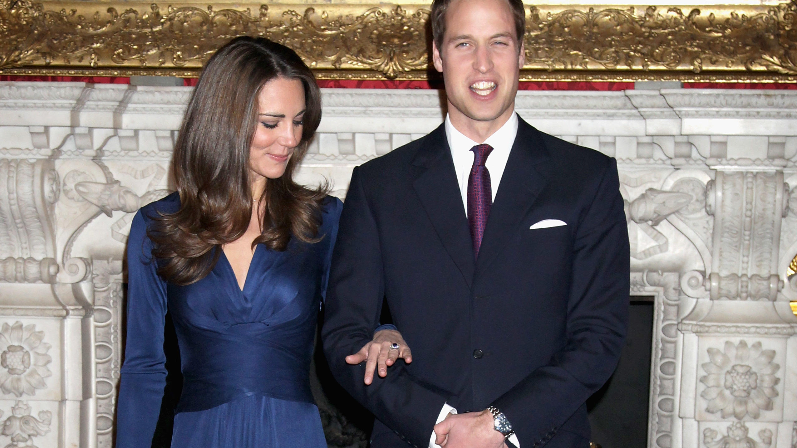 Kate Middleton und Prinz William bei ihrer Verlobung am 16. November 2010.