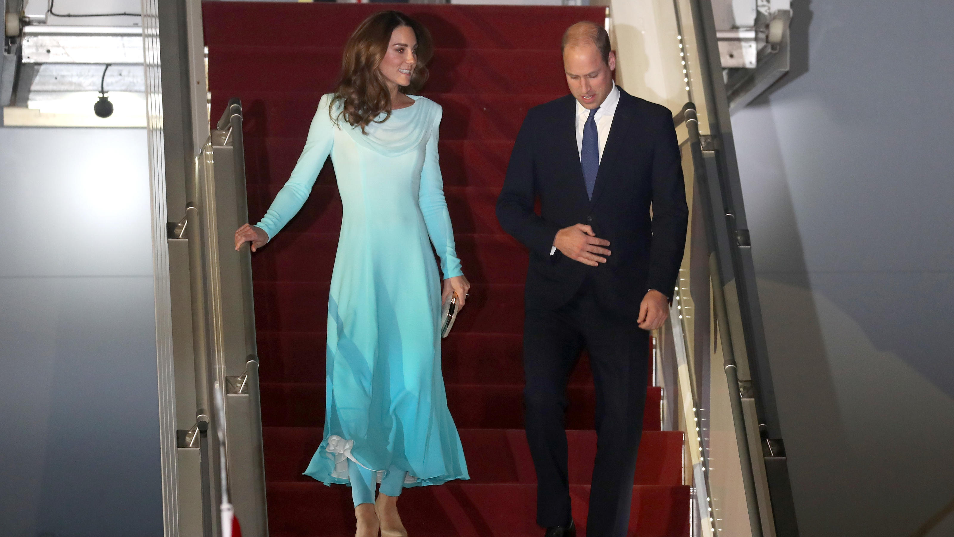 Herzogin Kate und Prinz William sind in Pakistan angekommen.