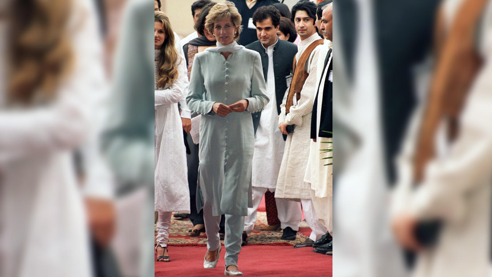 Prinzessin Diana 1996 bei ihrem Besuch in Pakistan.