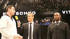 Vitali Klitschko und Lennox Lewis im Interview mit RTL-Reporter Florian König.