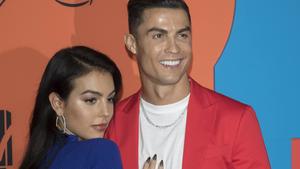 Christiano Ronaldo & Georgina feiern