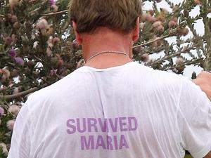 T-Shirt mit der Aufschrift: "I survided Maria"