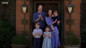 Prinz William und seine Familie klatschen für Corona-Helfer