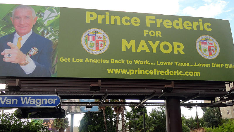 Frederic von Anhalt: Als Bürgermeister von LA will er unter anderem die Steuern senken.