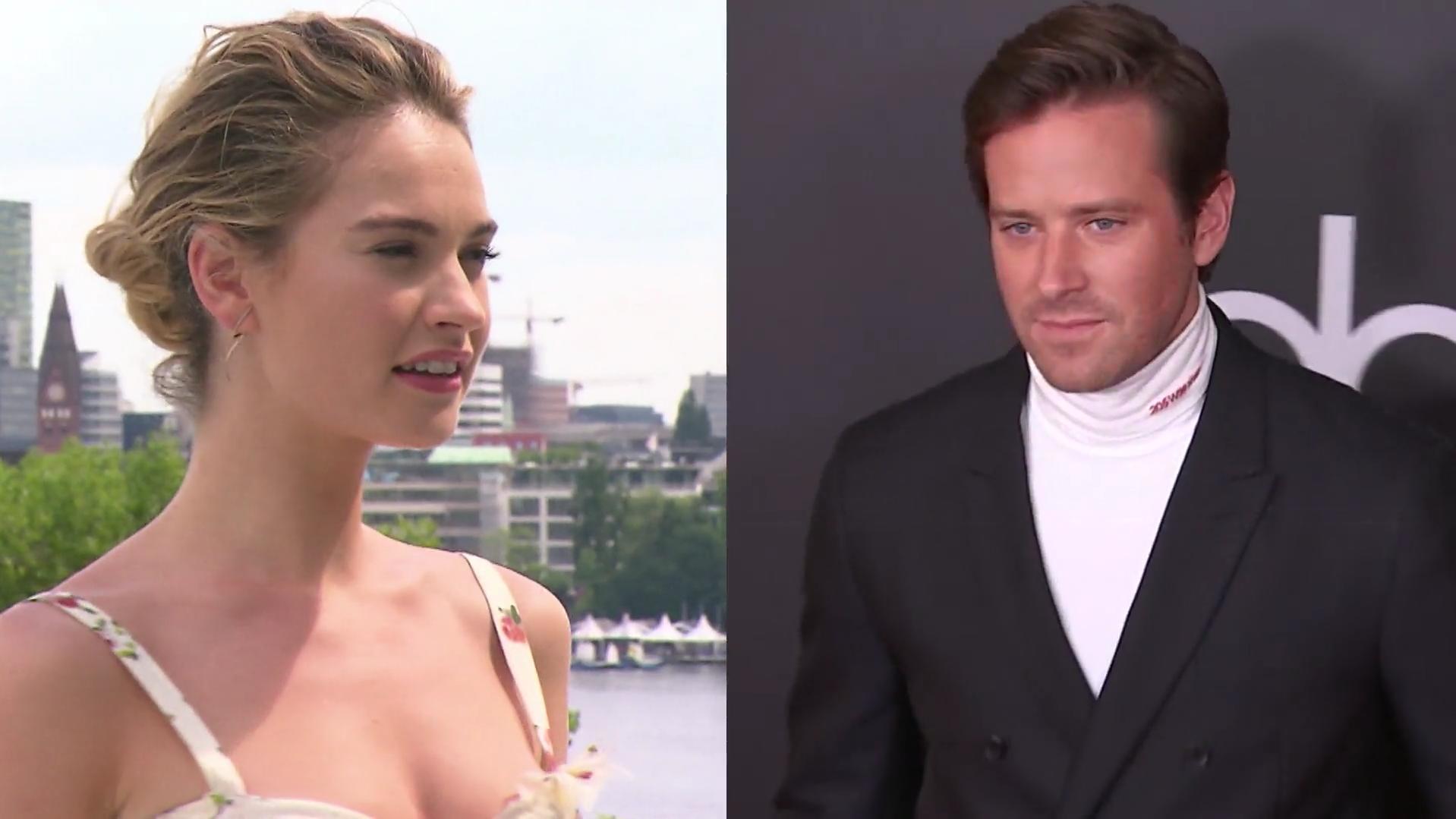 Hatte Lily James auch mit Schauspielkollege Armie Hammer ...