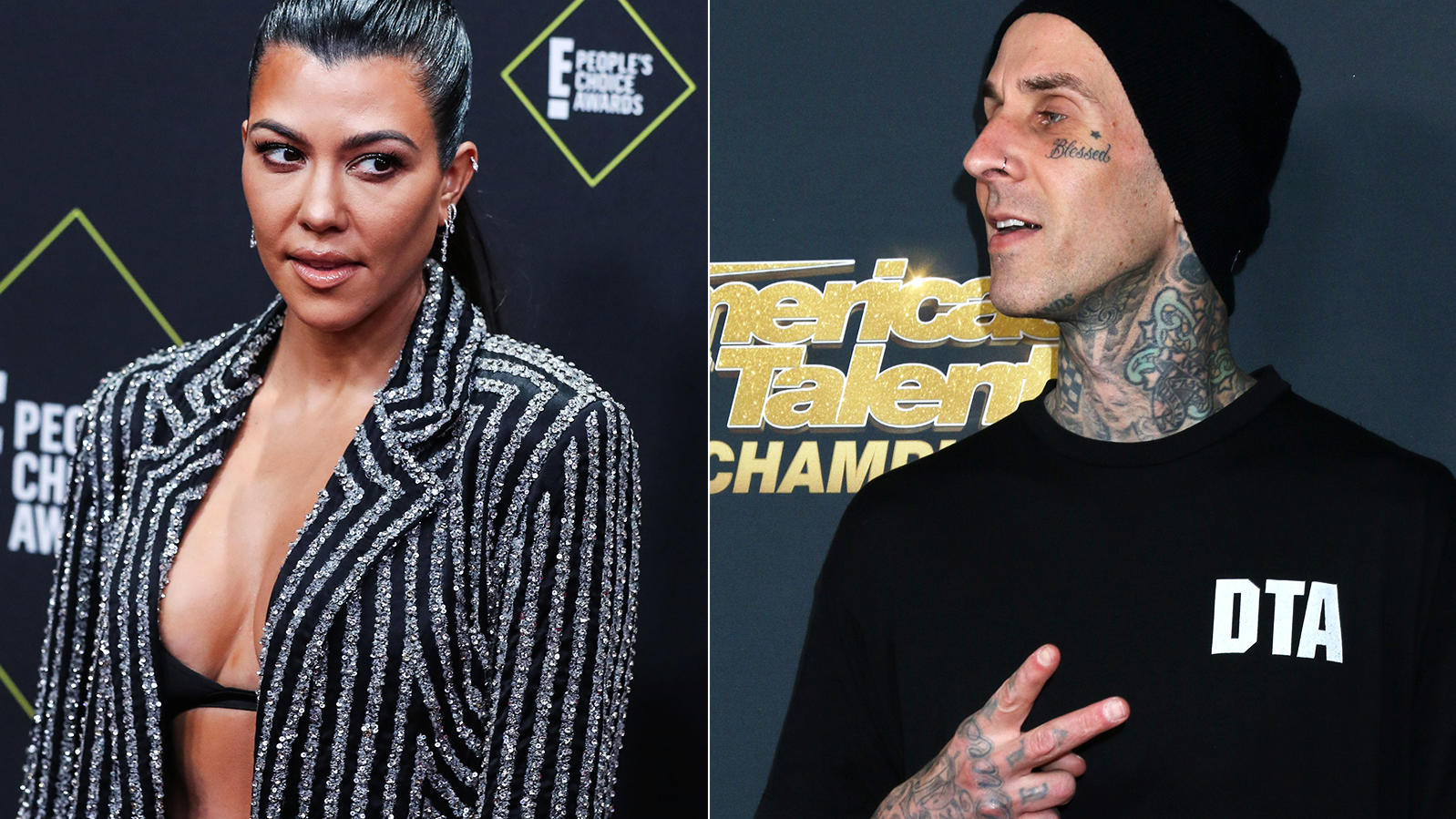 Kourtney Kardashian Und Travis Barker Zeigen Heisse Zungen Action